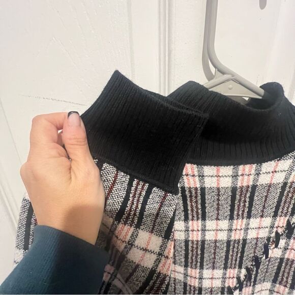 3.1 Phillip lim women's Wool Plaid Jacquard Oversized Sweater size medium - Picture 7 of 13